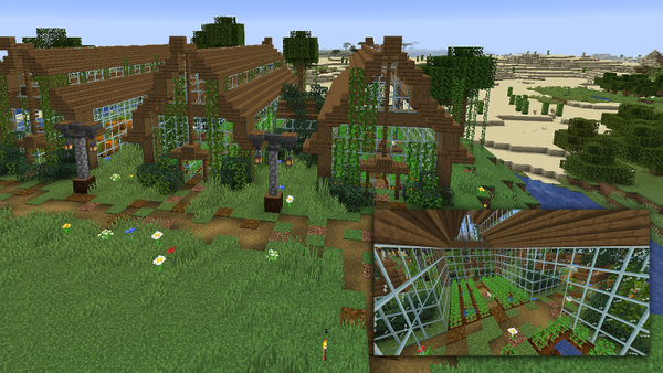Minecraft Builds 社区温室建筑集锦