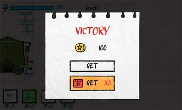 火柴人纸上战争免广告